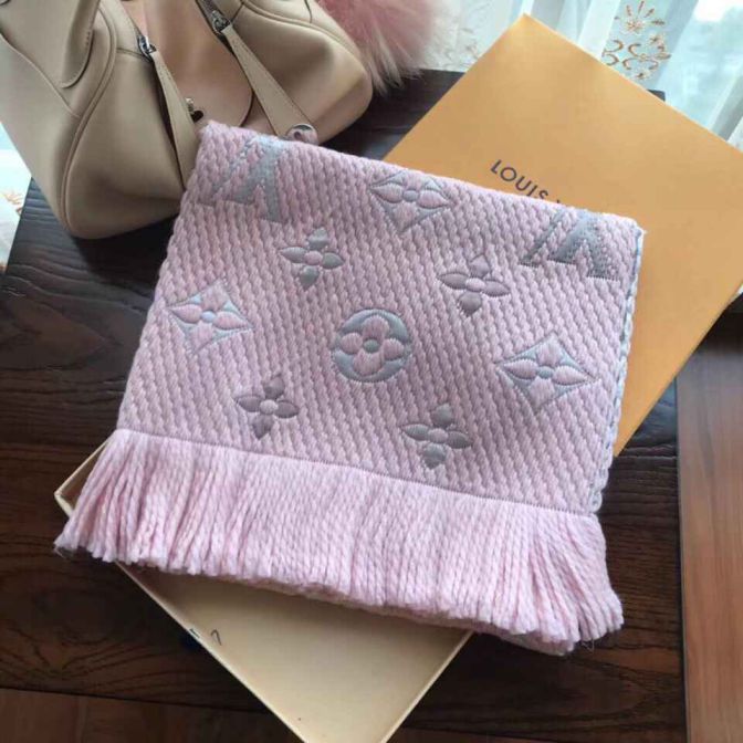 LV Wool Monogram Women Scarves