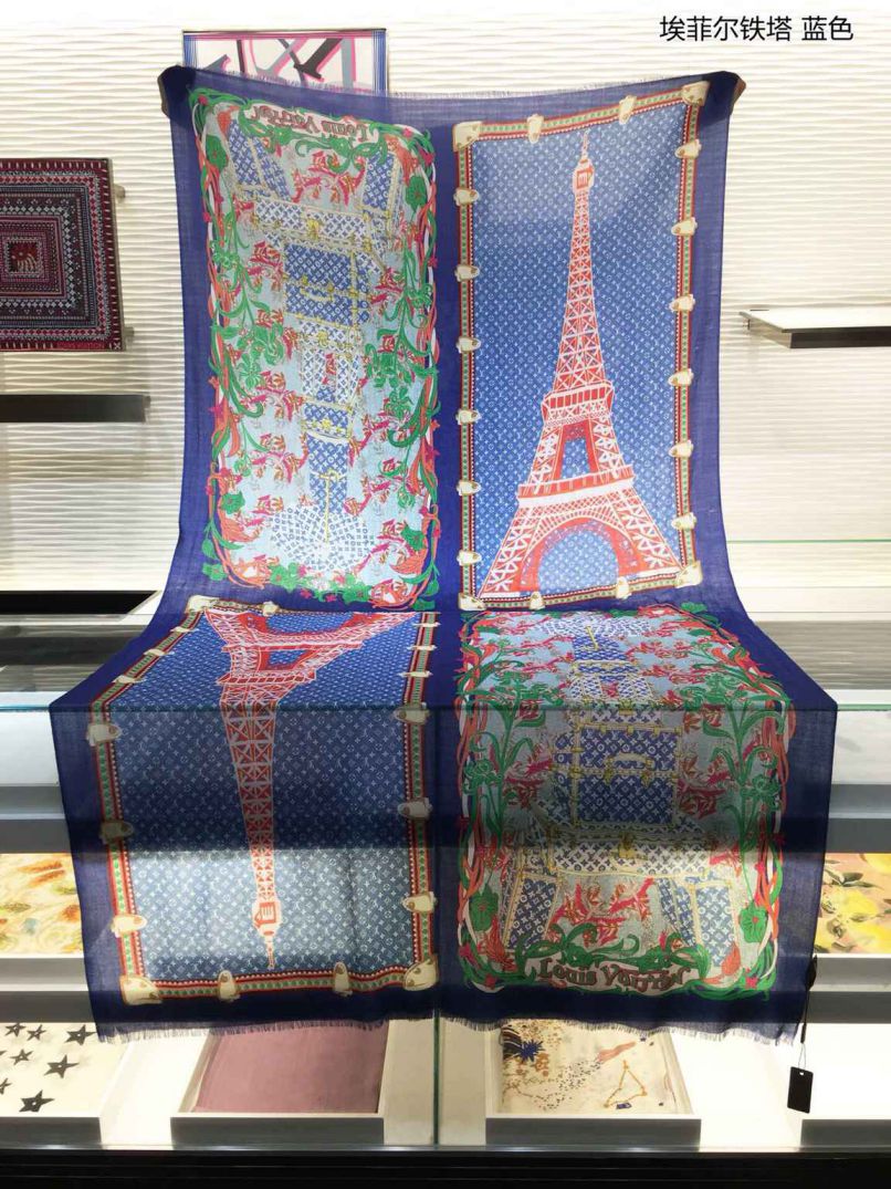 LV Eiffel Tower Paris Women Scarves