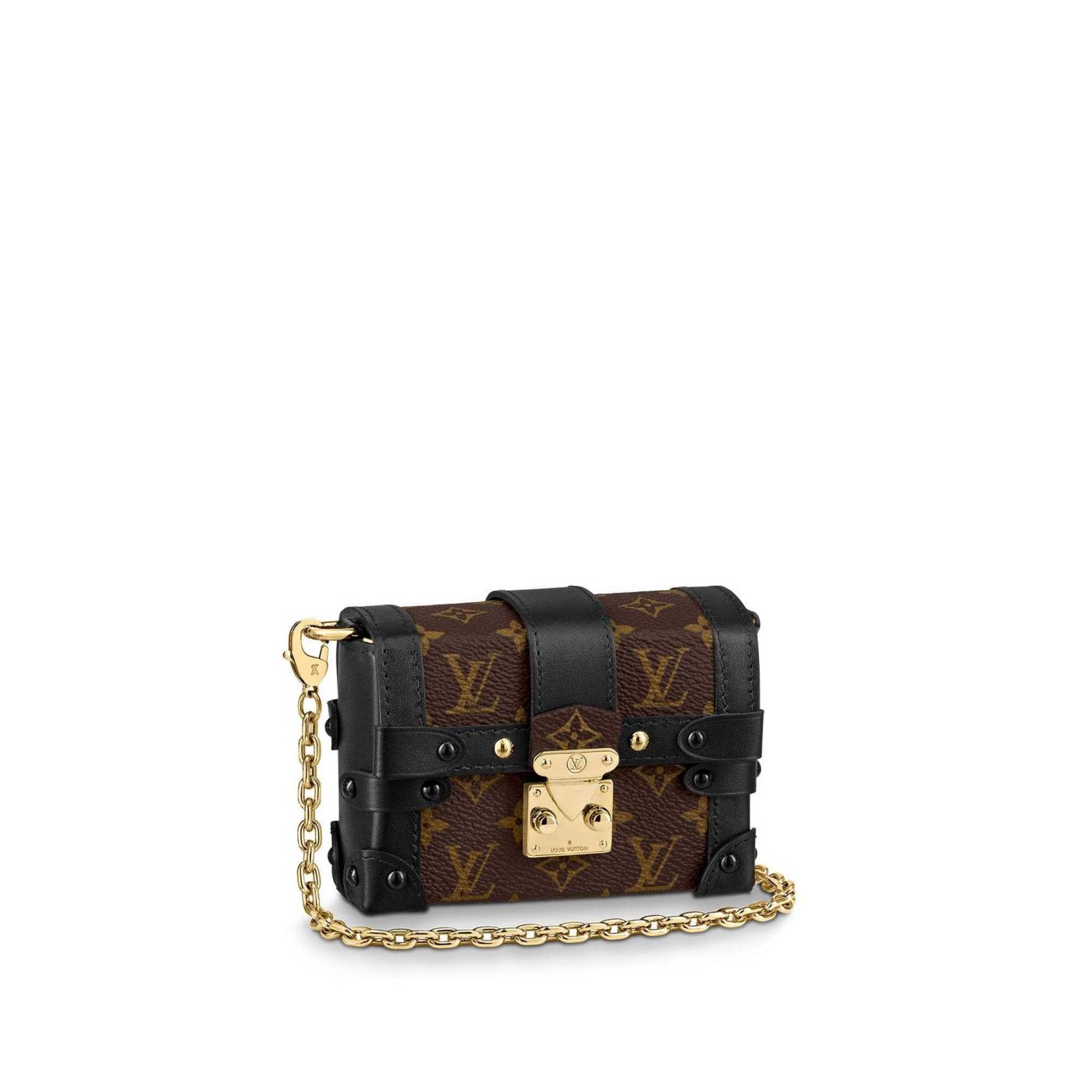 LV M68566 ESSENTIAL TRUNK Monogram Chain Women Shoulder Bags