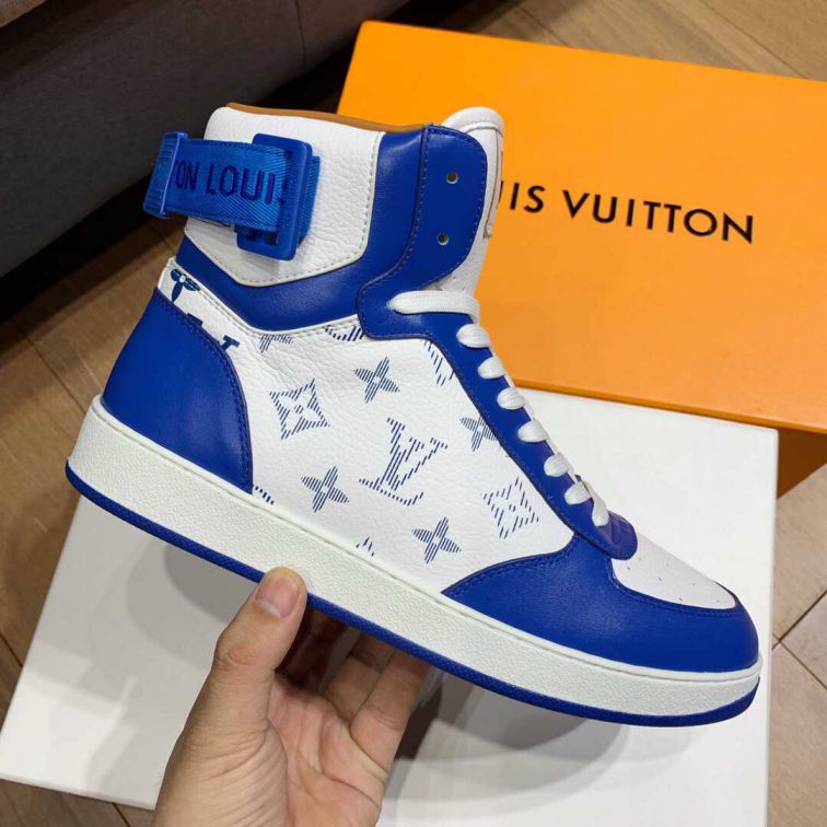 LV 2019 NEW Rivoli Men FW Monogram High Men Sneakers