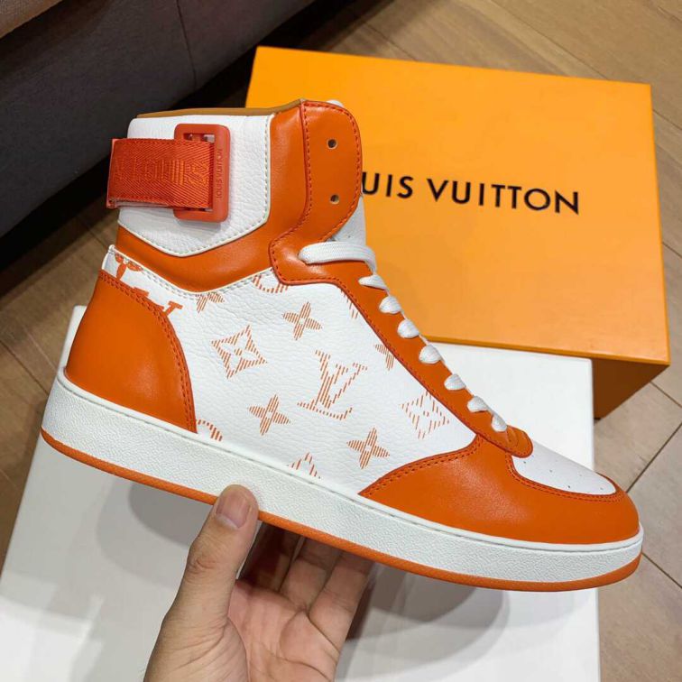 LV 2019 NEW Rivoli Men FW Monogram High Men Sneakers