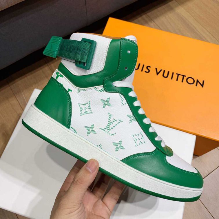 LV 2019 NEW Rivoli Men FW Monogram High Men Sneakers