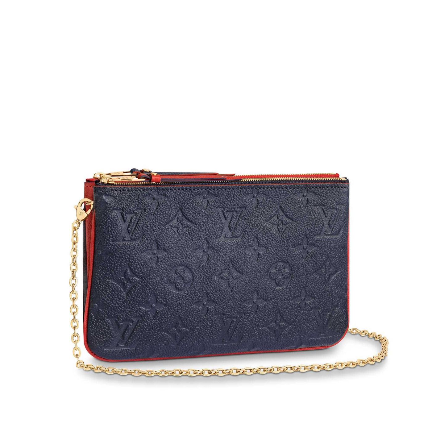 LV M63916 POCHETTE DOUBLE ZIP Chain Women Shoulder Bags