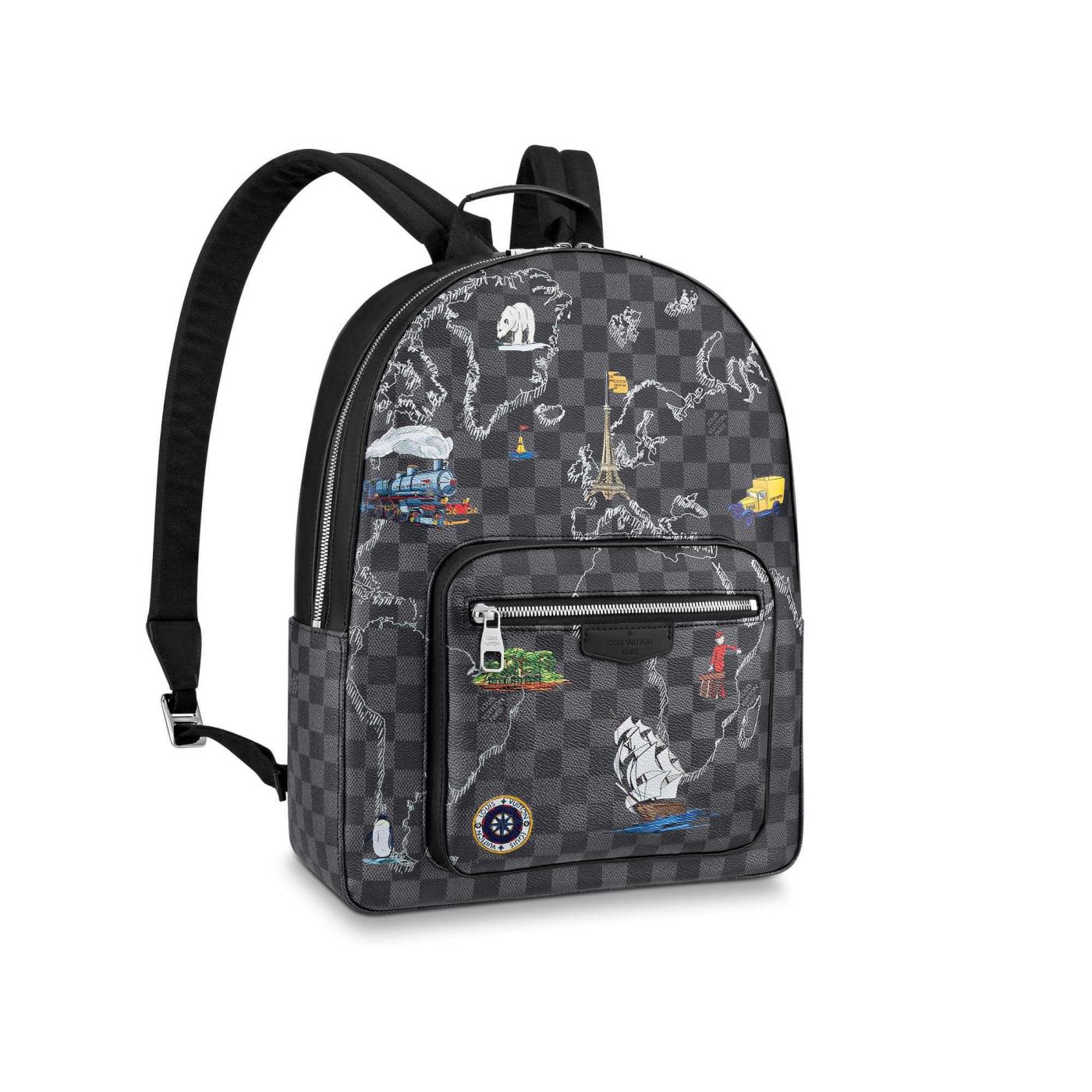 LV N40199 JOSH Print Men Backpack Bags