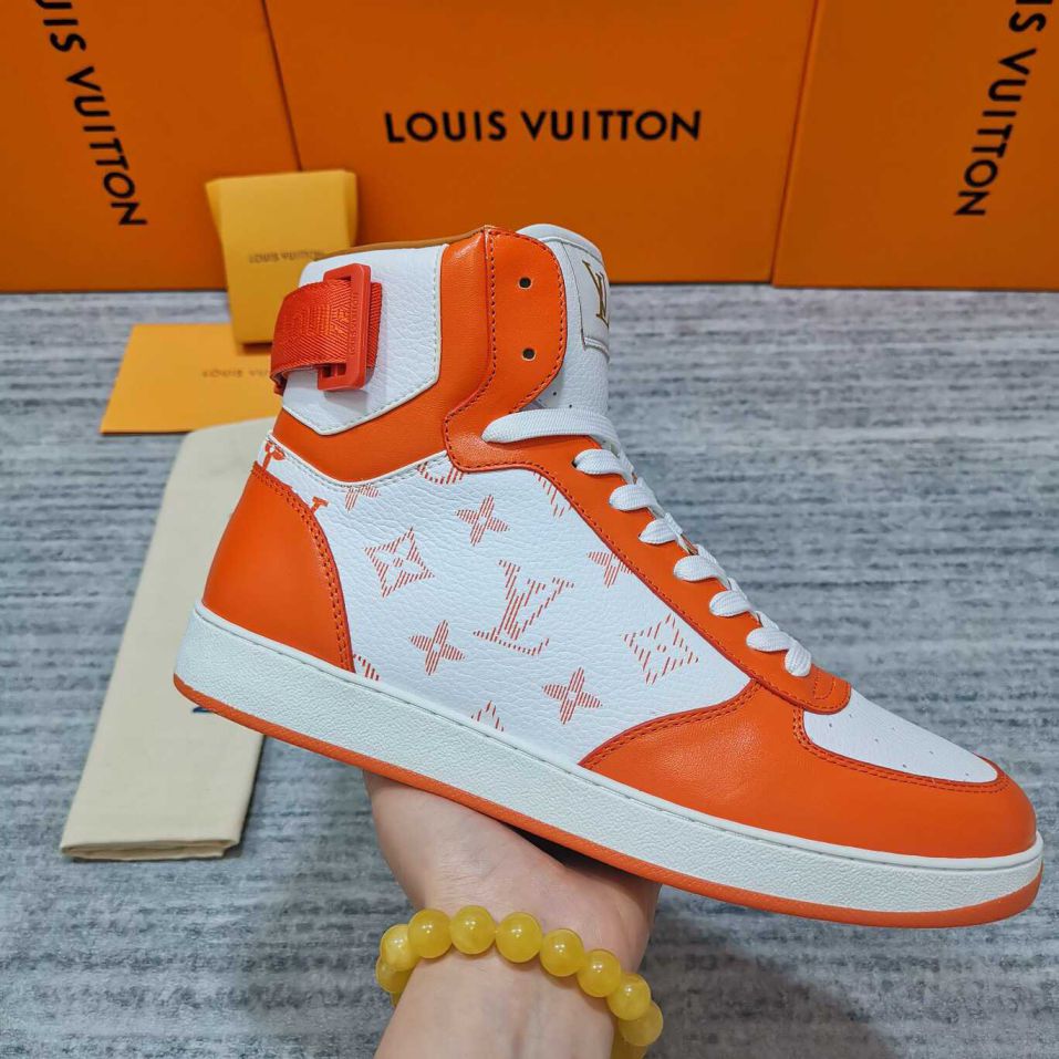 LV High AJ Sneakers Rivoli Sneakers Unisex Shoes