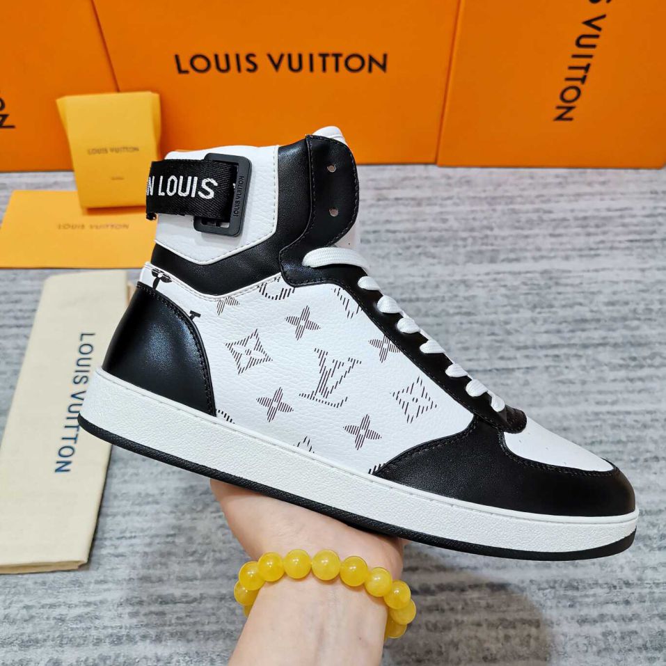 LV High AJ Sneakers Rivoli Sneakers Unisex Shoes