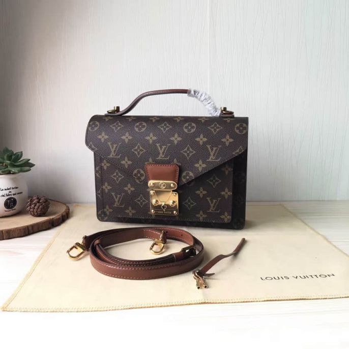 LV Shoulder Bags 2016 Messenger Bag Monogram monceau M51187