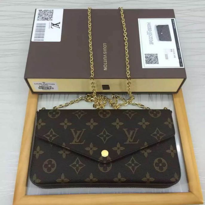 LV Shoulder Bags woc On Chain POCHETTE FELICIE M61276