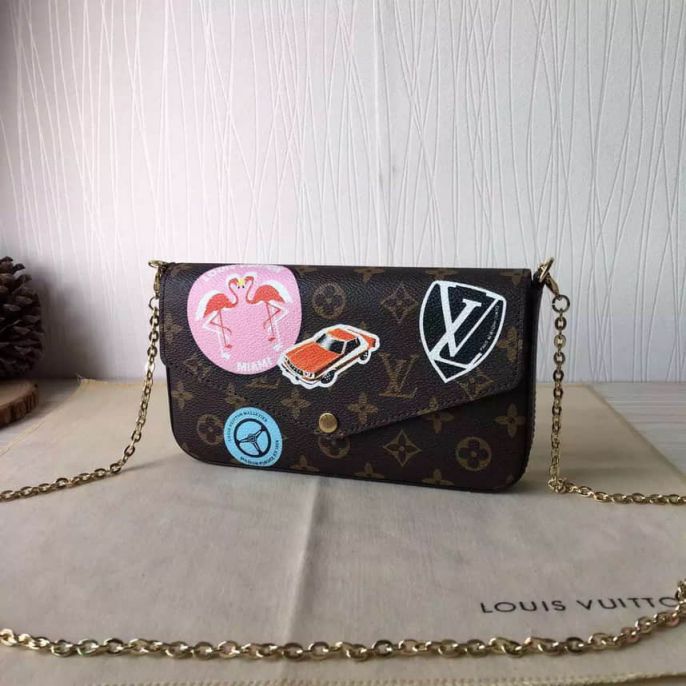 LV Shoulder Bags FELICIE Crossbody On Chain M61245