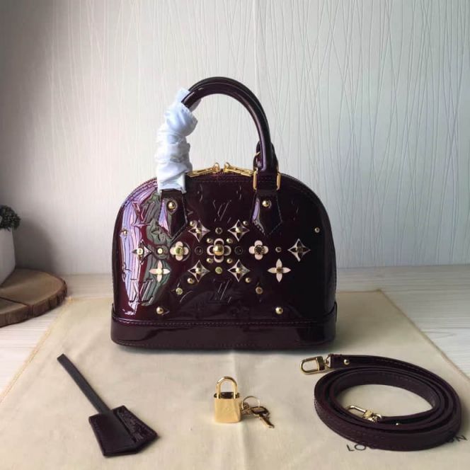 LV Tote Bags Patent Leather ALMA BaB Crossbody M90988