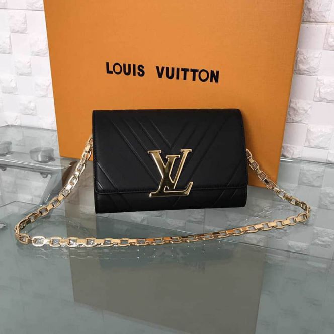 LV Shoulder Bags POCHETTE LOU*SE GM On Chain M54113