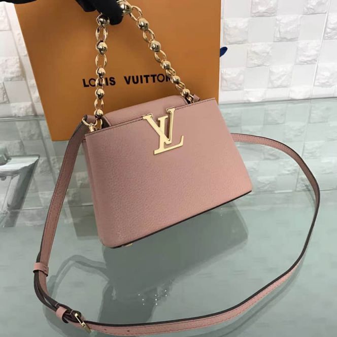 LV Shoulder Bags Capucines On Chain Taurillon M42935