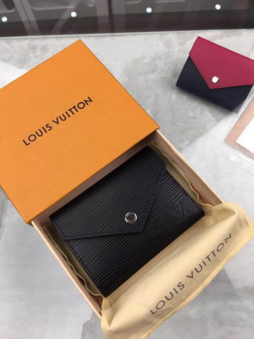 LV Wallets M6217 3 Victorine Epi Zip Tri-Fold