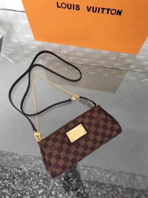 LV Shoulder Bags N55213 Eva Damier Ebene Crossbody