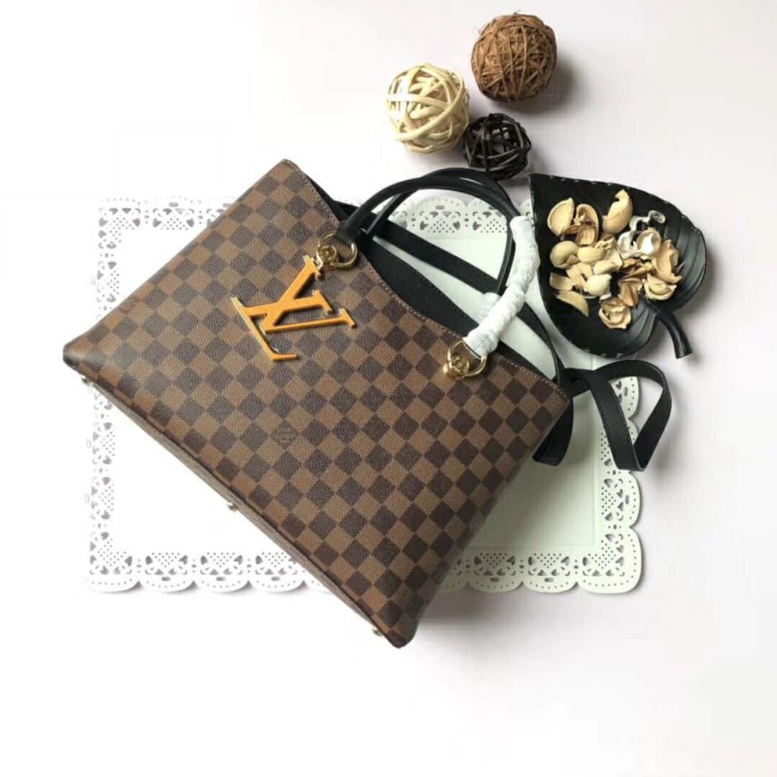 LV Tote Bags Damier Ebene Riverside N40050