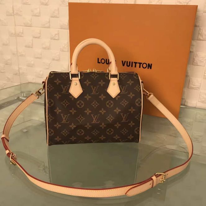 LV Tote Bags M41113 Speedy 25 Monogram