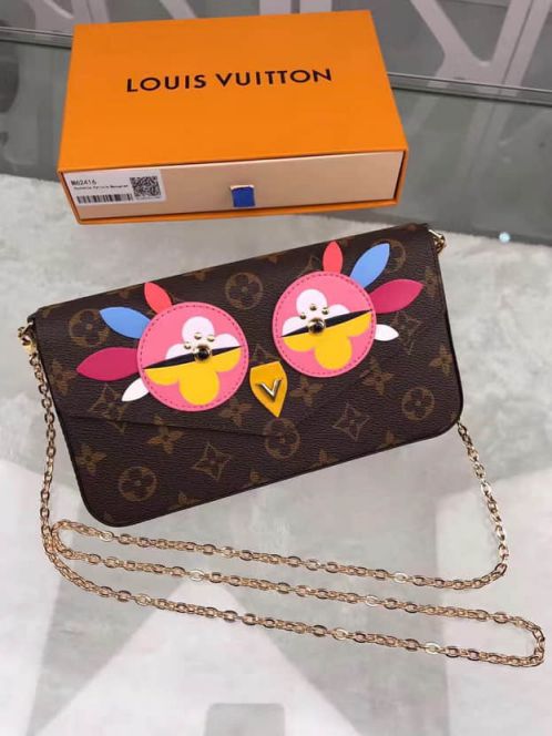 LV Shoulder Bags M62416 Pochette Felicie Monogram On Chain