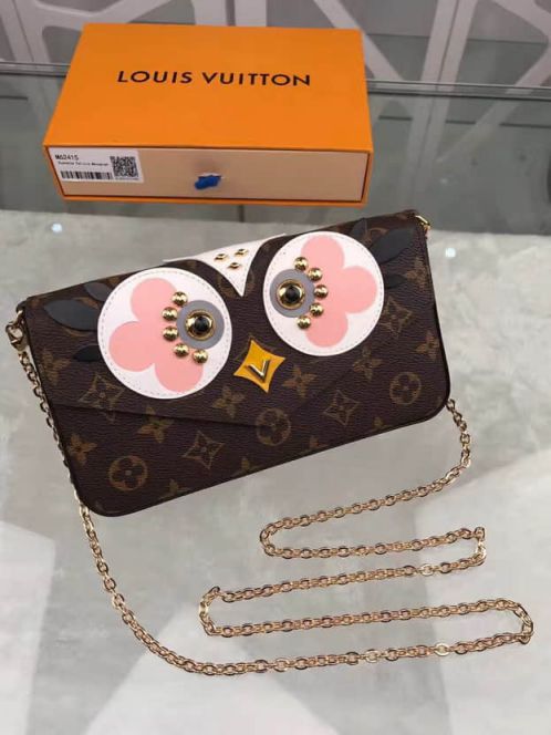 LV Shoulder Bags M62415 Pochette Felicie Monogram On Chain