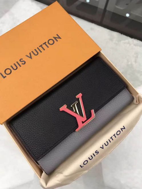 LV Wallets M62128 Taurillon Capucines