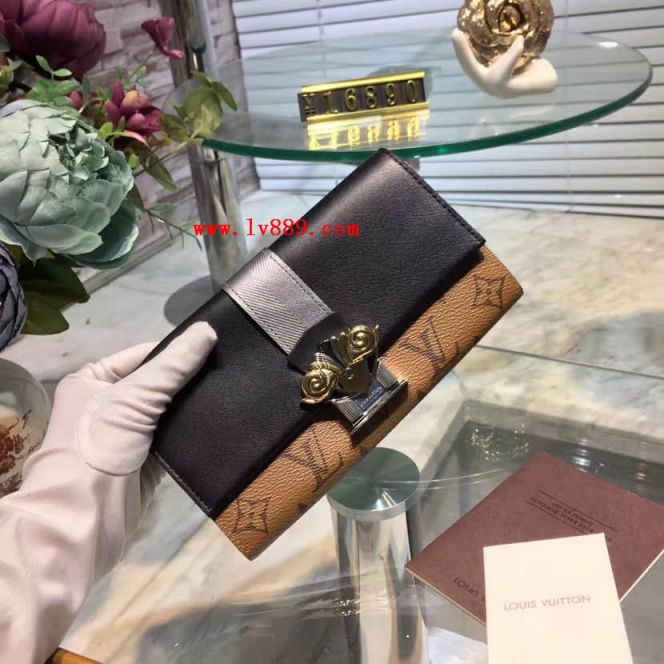 LV Clutch Bags M44101 Column Monogram Reverse