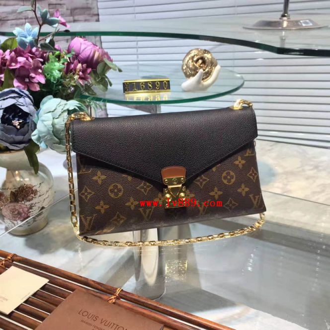 LV Shoulder Bags M41223 Pallas Chain Monogram On Chain Crossbody