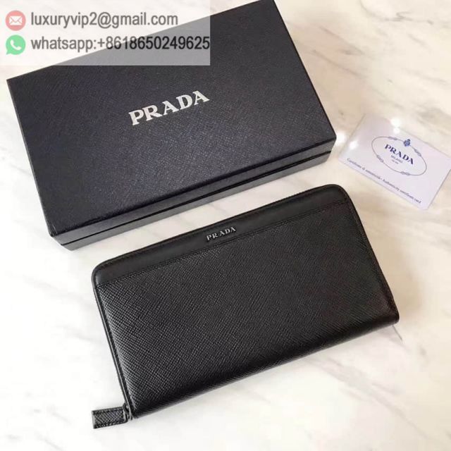 PRADA 2017 Zip Large L188 Men Wallets