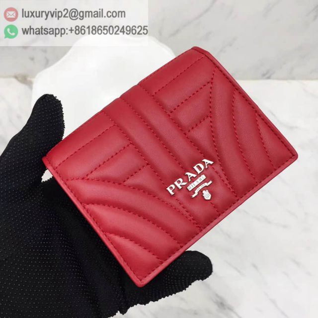 PRADA Small 1MV204 Red Women Wallets