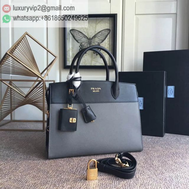 PRADA 2017 esplanade Grey Women Tote Bags