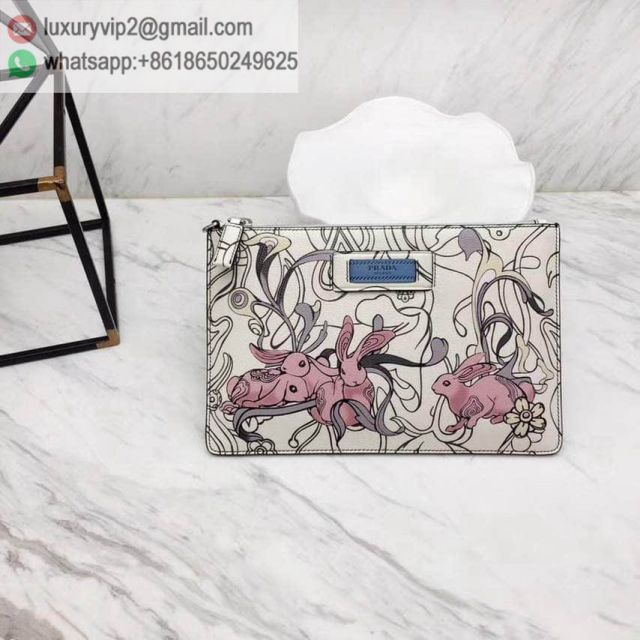 PRADA 2018 Print Leather 2NG005 Women Wallets