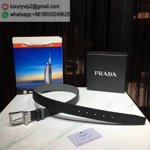 PRADA 3.5cm Men Leather Belts