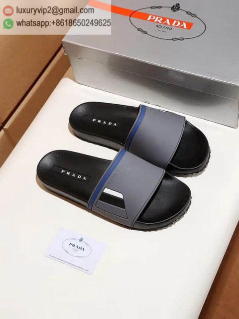 PRADA Leather Men Slippers Shoes