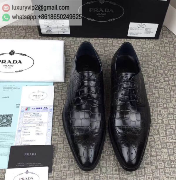 PRADA Men Leather Shoes