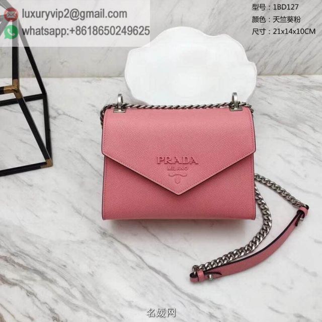 PRADA 2018 Monochrome 1BD127 Women Shoulder Bags