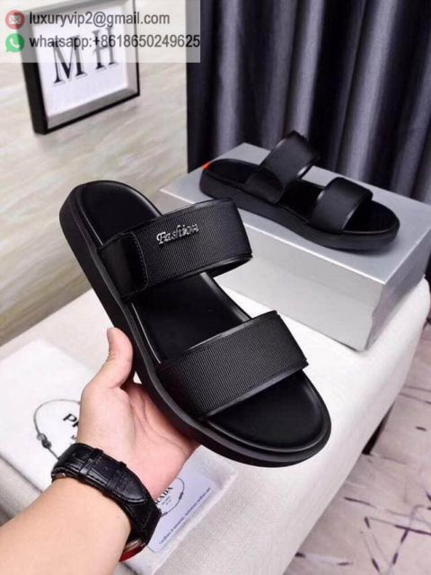 PRADA Leather Men Slippers Shoes