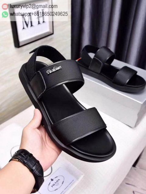 PRADA Leather Men Slippers Shoes