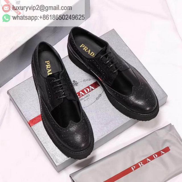 PRADA Men Leather Shoes