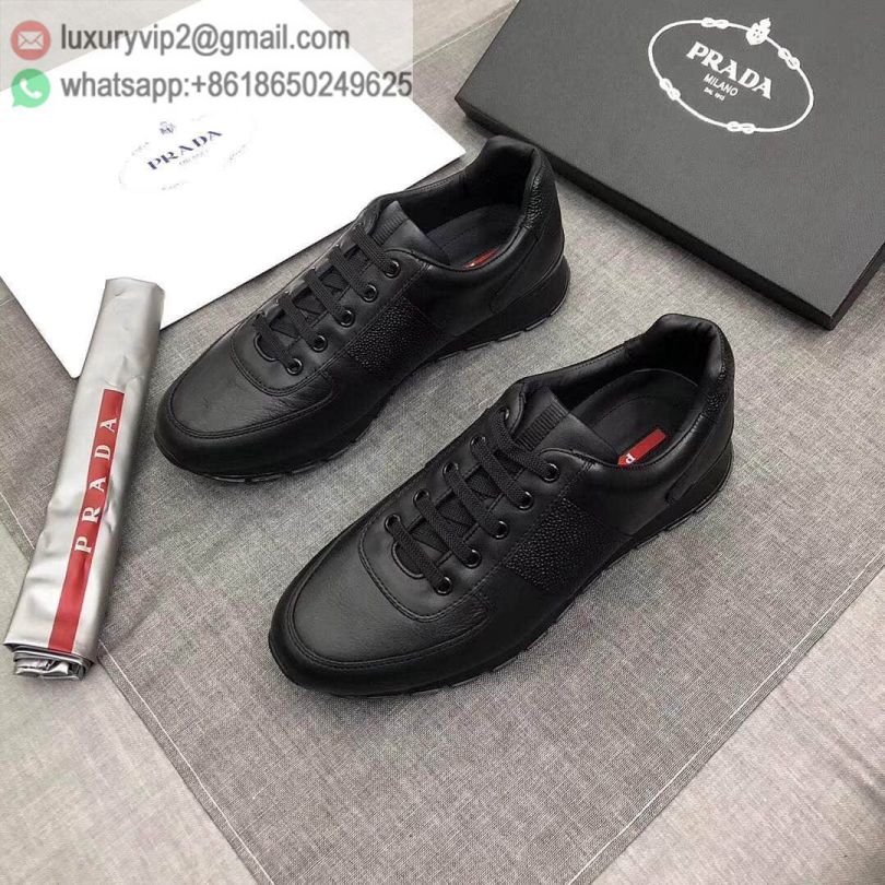 PRADA Leather Sport Men Causal Shoes