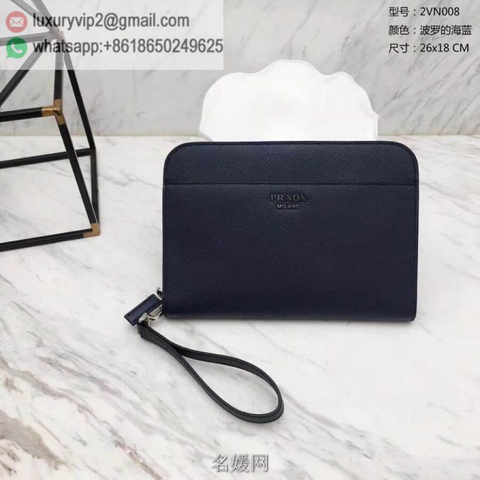 PRADA Saffiano 2VN008 Men Clutch Bags