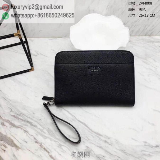 PRADA Saffiano 2VN008 Men Clutch Bags