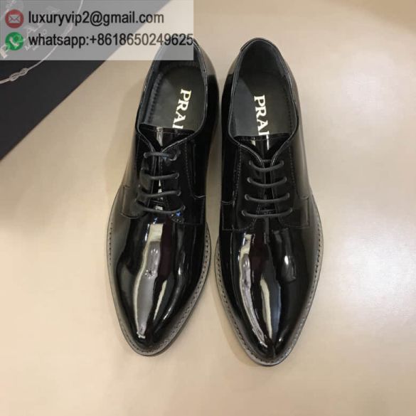 PRADA 2018 Men Leather Shoes