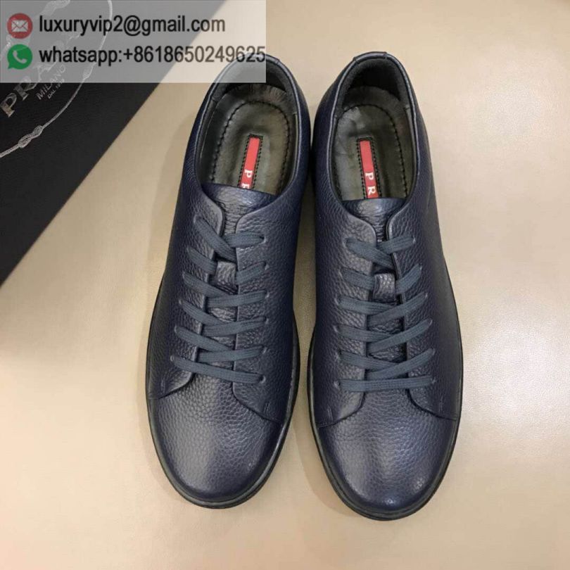 PRADA 2018 Men Causal Leather Shoes