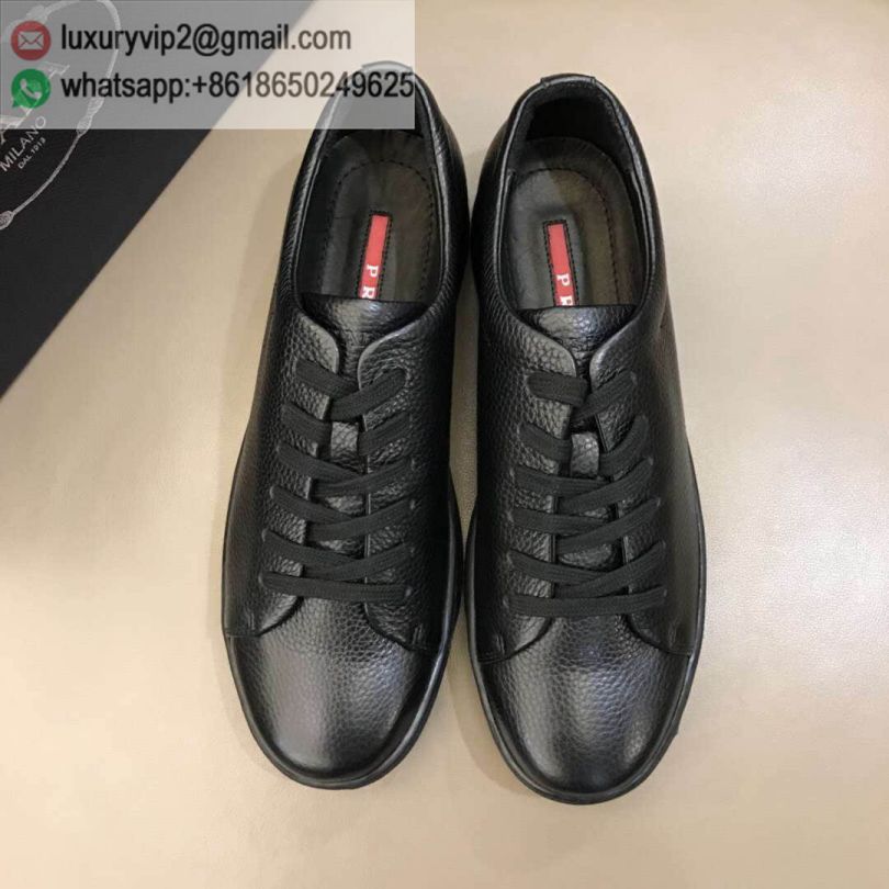 PRADA 2018 Men Causal Leather Shoes