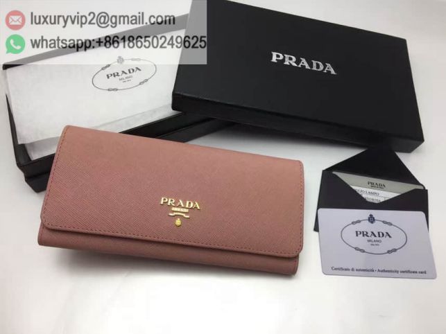 PRADA Leather 1M1132 Pink Women Wallets