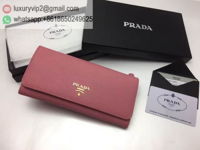 PRADA Leather 1M1132 Pink Women Wallets