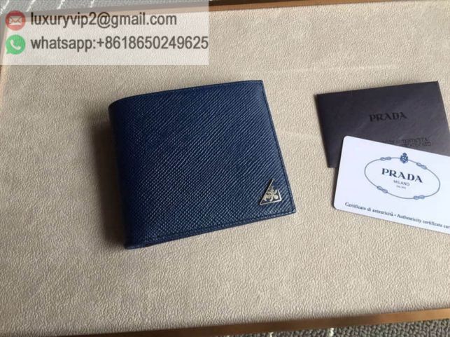 PRADA Short 2M0513 Blue Men Wallets