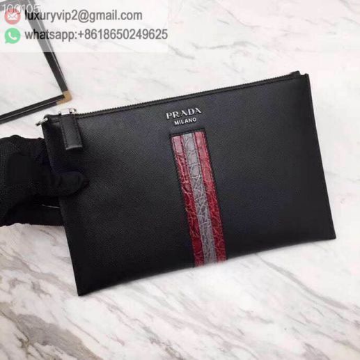 PRADA Crocodile 2NG005 Men Clutch Bags