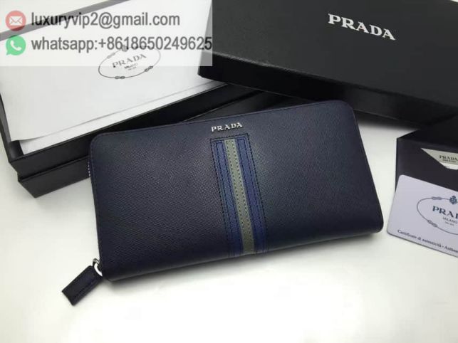 PRADA Leather Zip 2M1317 Men Wallets