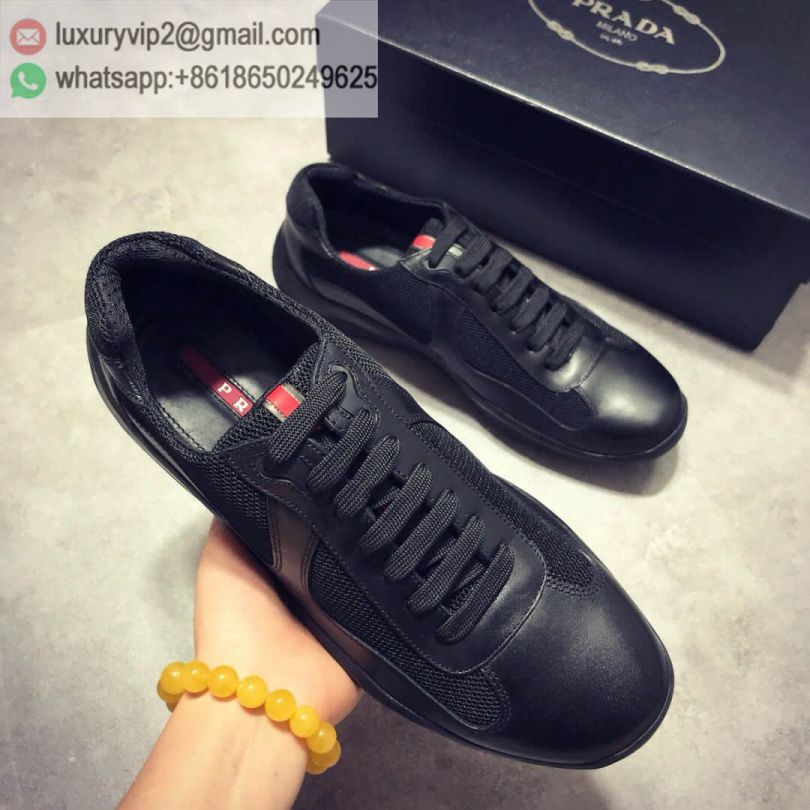 PRADA 2018 Causal Men Leather Shoes