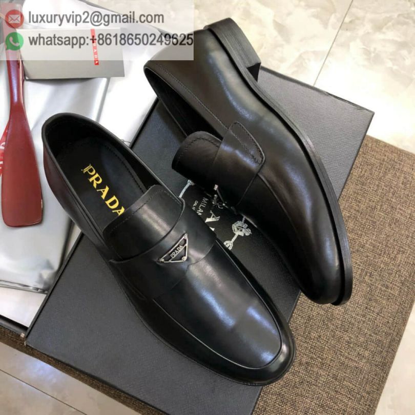 PRADA 2018 Leather Loafer Men Shoes