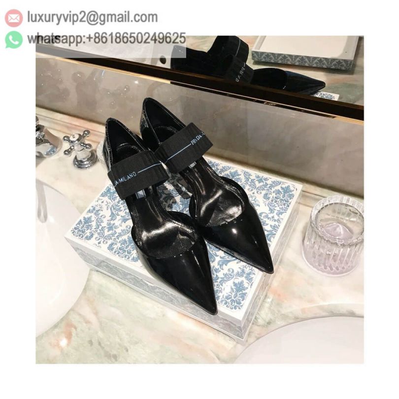 PRADA 2018 Patent Logo High Women Pumps